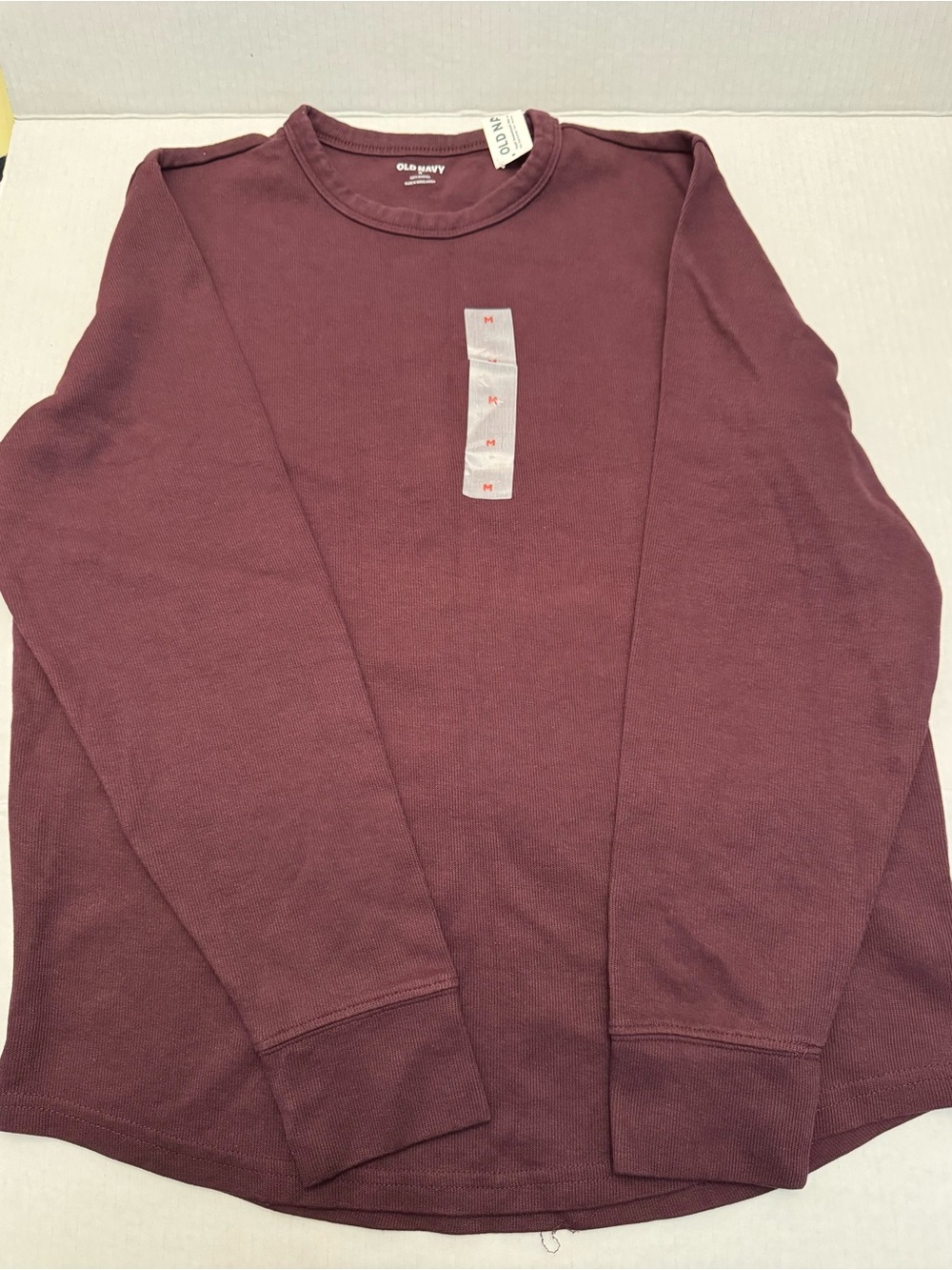 Old Navy Men's Long-Sleeve Thermal Crewneck - Wine